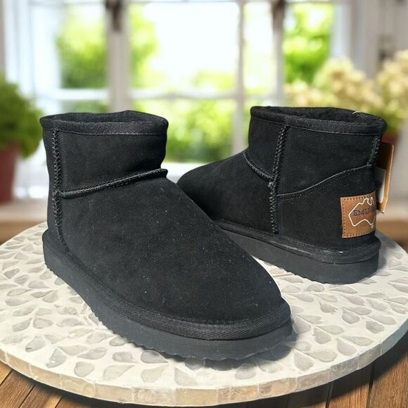 EMU Ridge Sophie Mini Winter Snow Suede Shearling Ankle Boot Size 7 NWT - Picture 10 of 11
